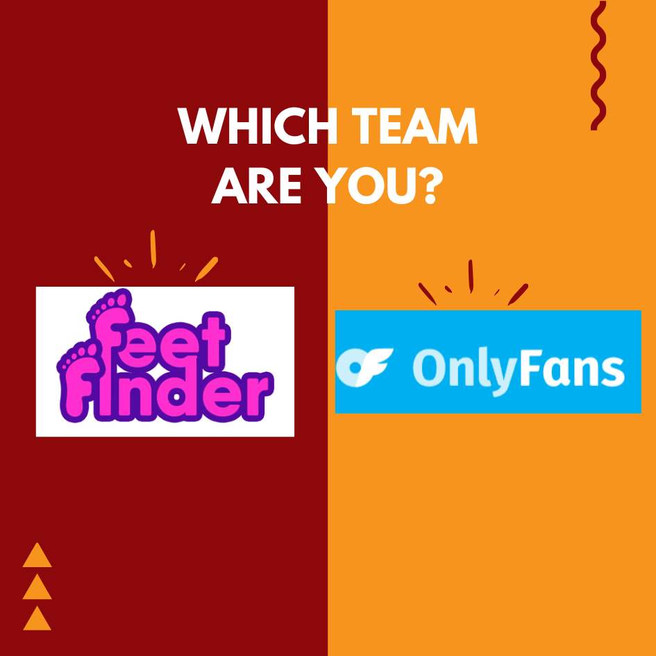 FeetFinder Vs OnlyFans comparison infographic